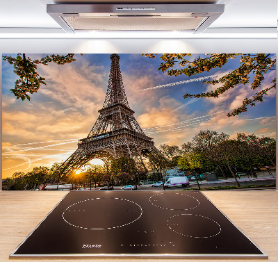 Crédence cuisine en verre Tour Eiffel