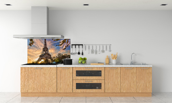 Crédence cuisine en verre Tour Eiffel