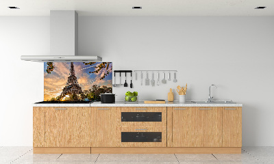 Crédence cuisine en verre Tour Eiffel