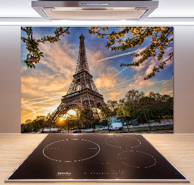 Crédence cuisine en verre Tour Eiffel