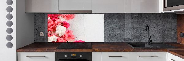 Crédence de cuisine en verre Fleurs