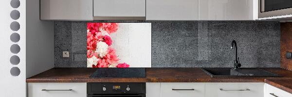 Crédence de cuisine en verre Fleurs