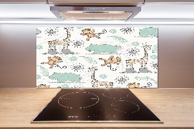 Verre pour crédence Animaux