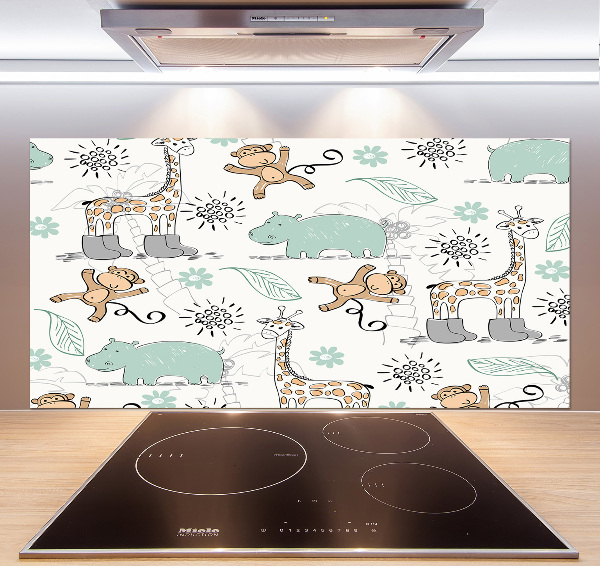 Verre pour crédence Animaux