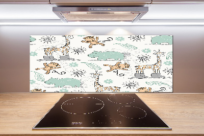 Verre pour crédence Animaux