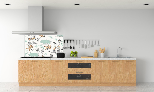 Verre pour crédence Animaux