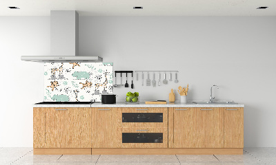 Verre pour crédence Animaux