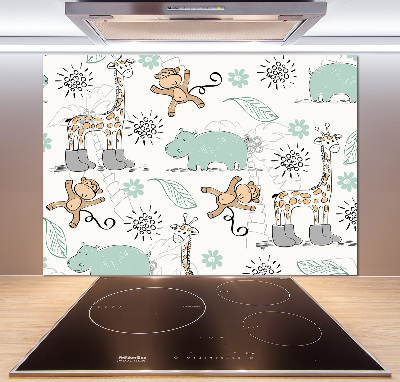 Verre pour crédence Animaux