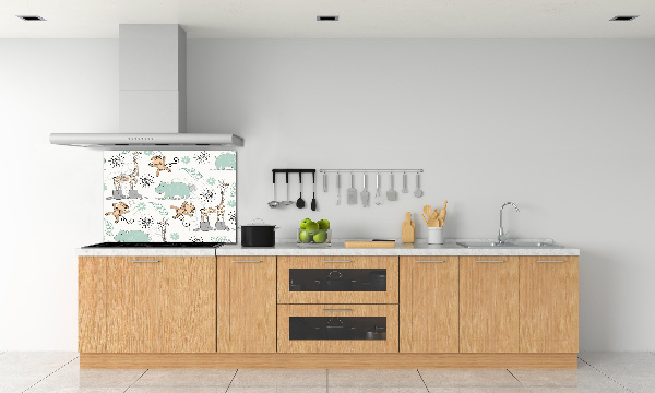 Verre pour crédence Animaux