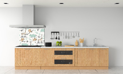 Verre pour crédence Animaux