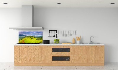 Panneau crédence cuisine Collines vertes