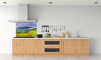 Panneau crédence cuisine Collines vertes