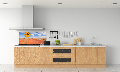 Crédence cuisine en verre trempé Route en Australie