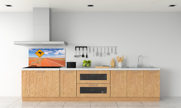Crédence cuisine en verre trempé Route en Australie