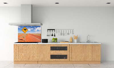 Crédence cuisine en verre trempé Route en Australie