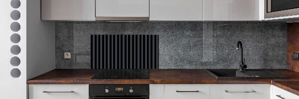 Panneau crédence cuisine Rayures noires et grises