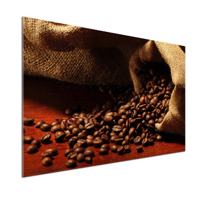 Verre pour crédence Grains de café