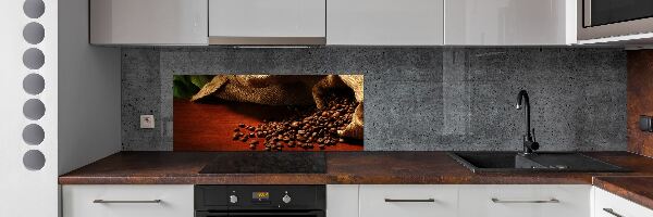 Verre pour crédence Grains de café