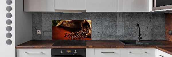 Verre pour crédence Grains de café