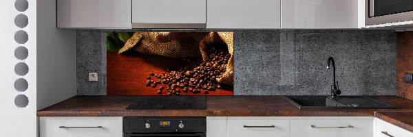 Verre pour crédence Grains de café
