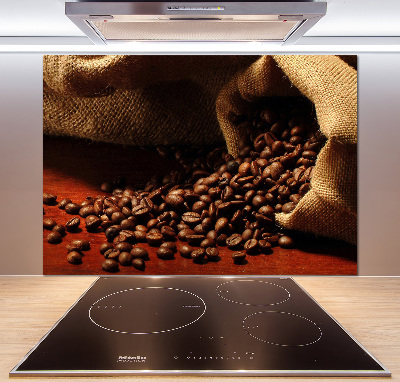 Verre pour crédence Grains de café