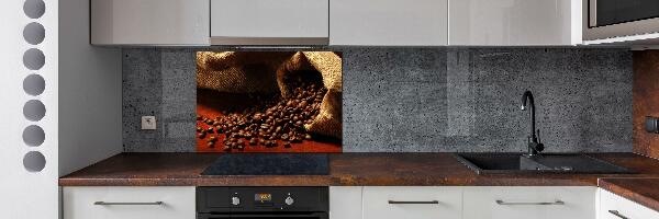 Verre pour crédence Grains de café