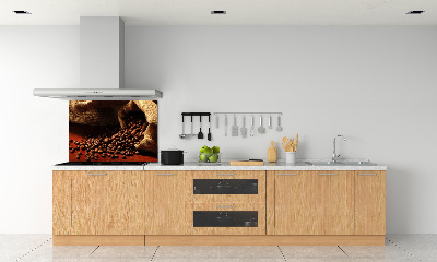 Verre pour crédence Grains de café