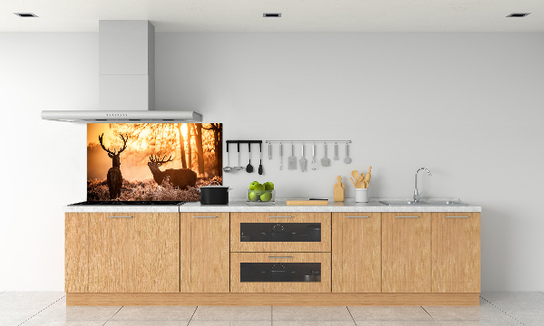 Panneau crédence cuisine Cerf à l'est