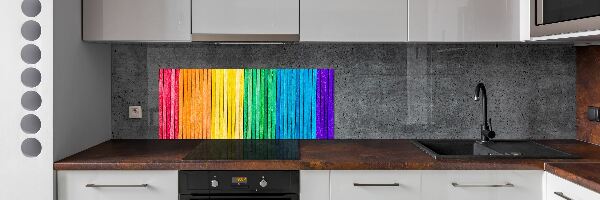 Crédence en verre Rayures colorées