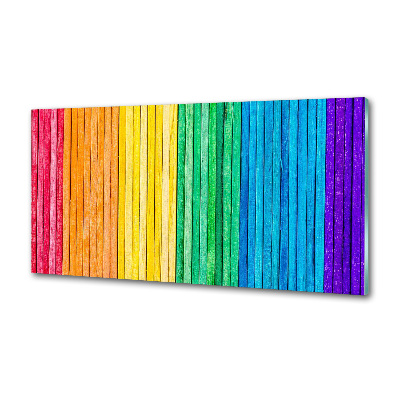Crédence en verre Rayures colorées