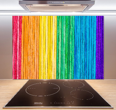 Crédence en verre Rayures colorées