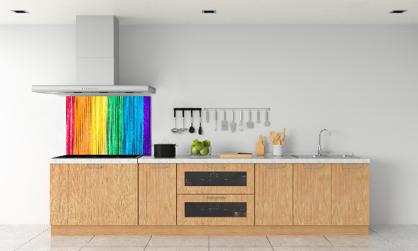 Crédence en verre Rayures colorées