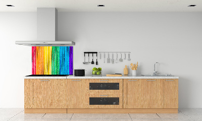 Crédence en verre Rayures colorées