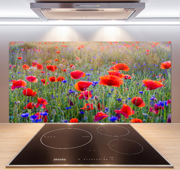 Crédence de cuisine en verre Fleurs de champ