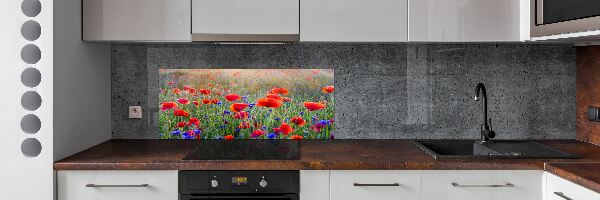 Crédence de cuisine en verre Fleurs de champ