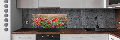 Crédence de cuisine en verre Fleurs de champ