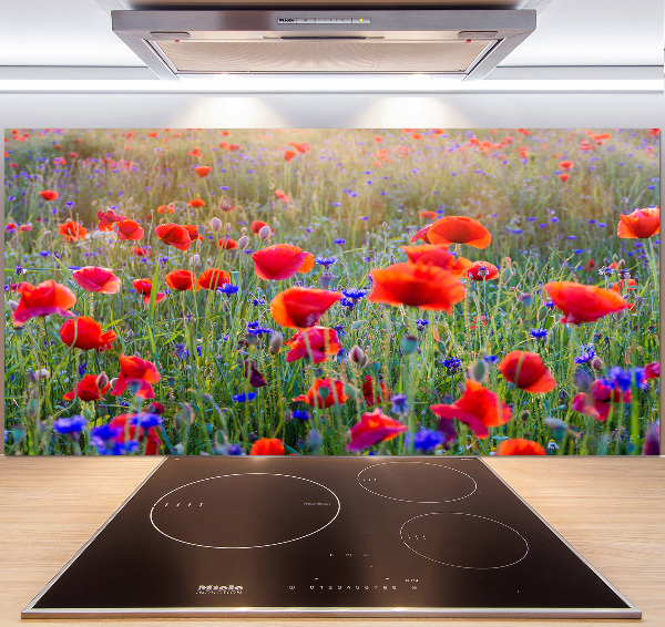 Crédence de cuisine en verre Fleurs de champ