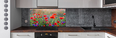 Crédence de cuisine en verre Fleurs de champ