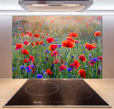 Crédence de cuisine en verre Fleurs de champ