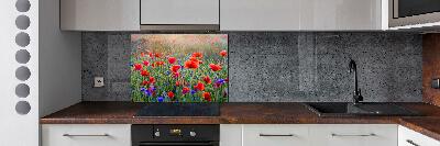 Crédence de cuisine en verre Fleurs de champ
