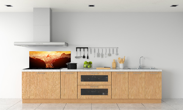 Crédence de cuisine Sauter par-dessus un précipice