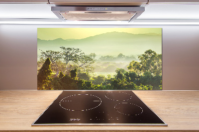 Crédence de cuisine en verre La jungle