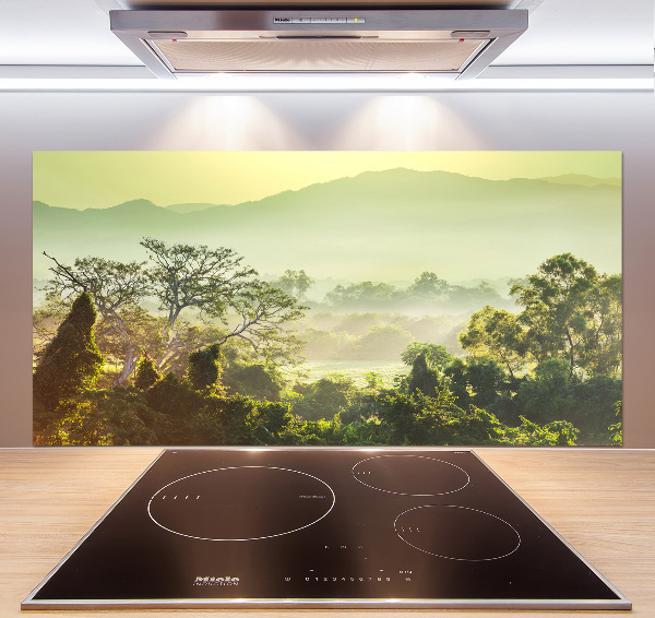 Crédence de cuisine en verre La jungle