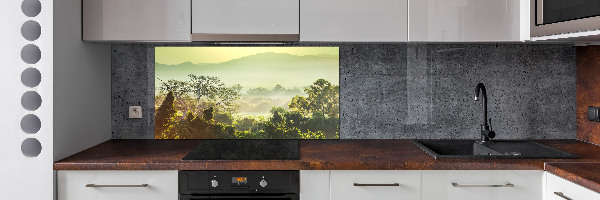 Crédence de cuisine en verre La jungle