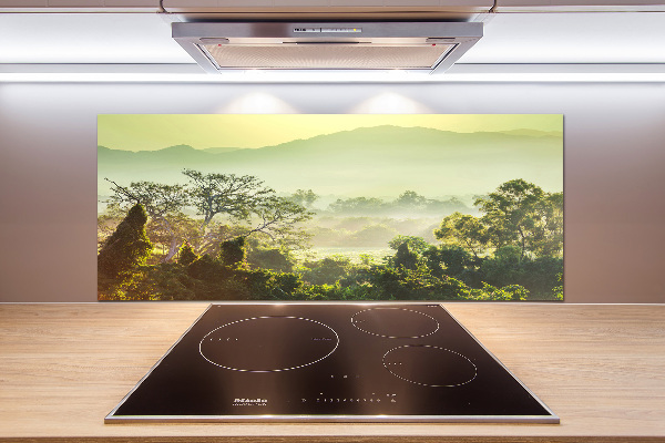 Crédence de cuisine en verre La jungle