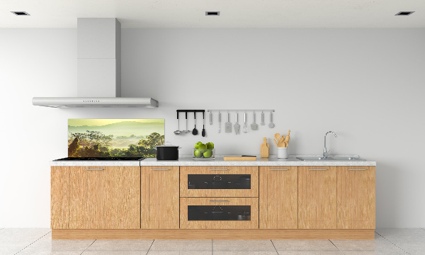 Crédence de cuisine en verre La jungle