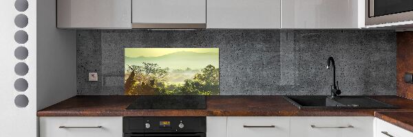 Crédence de cuisine en verre La jungle