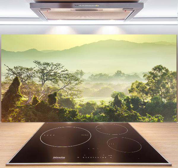 Crédence de cuisine en verre La jungle