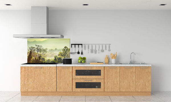 Crédence de cuisine en verre La jungle