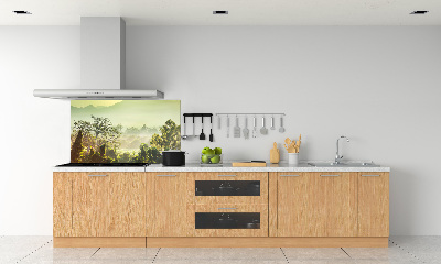 Crédence de cuisine en verre La jungle